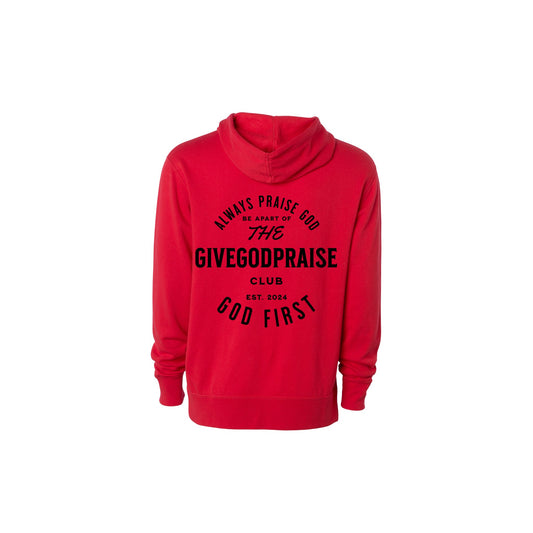 Give God Praise Club Red Women Hoodie - GiveGodPraiseClothing