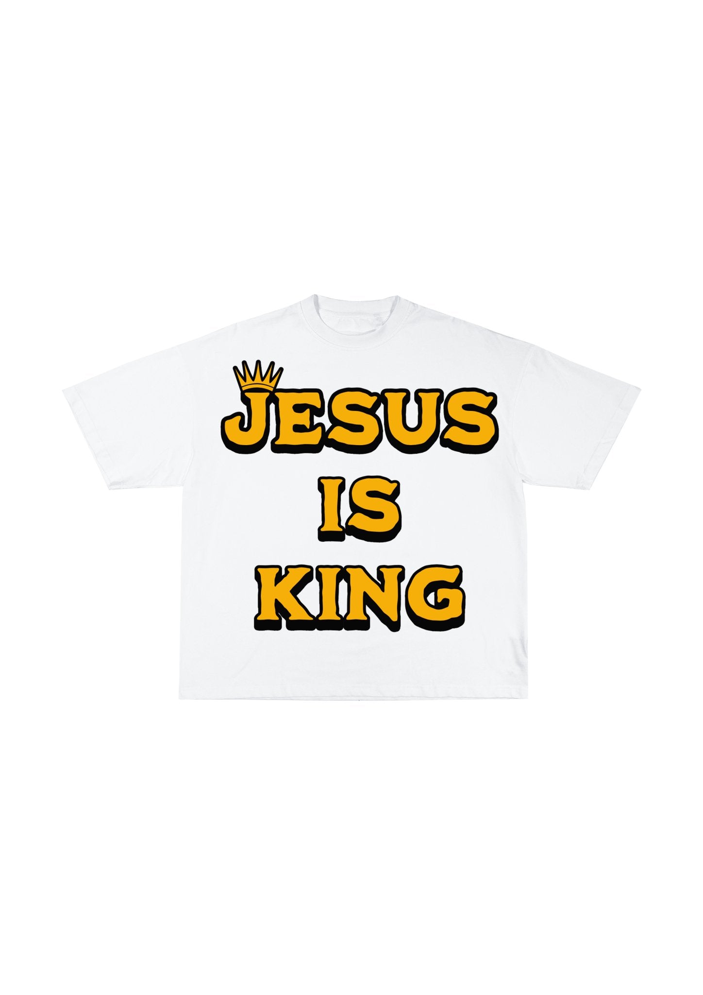 Jesus Is King White T - Shirt - GiveGodPraiseClothing